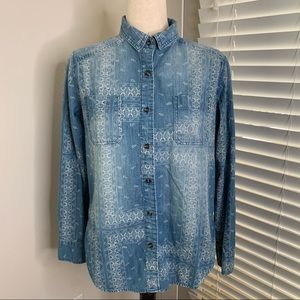 Mossimo Southwestern Boyfriend Denim Shirt